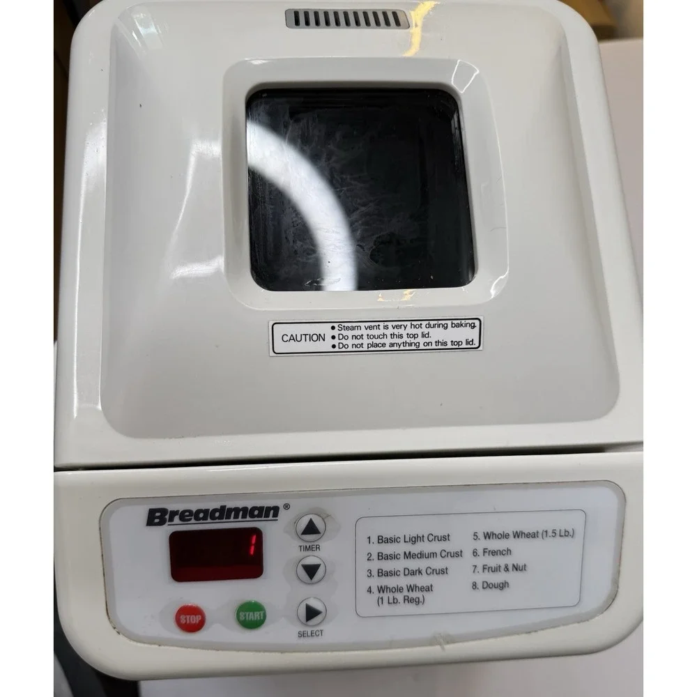 Breadman TR-440 Automatic Bread Maker 1.5 Lb Loaf Homemaker Fresh Baked‎ Easy